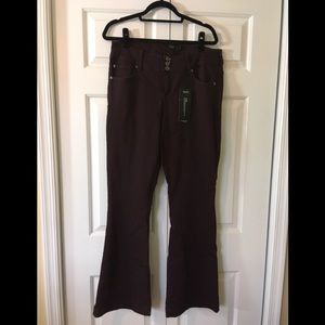 Torrid Maroon Flare Jegging Jeans